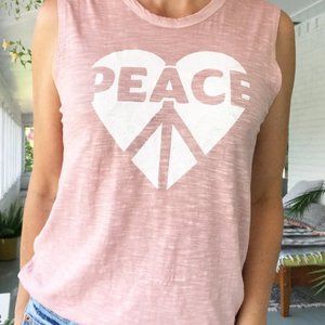 Peace/Heart Muscle Tee